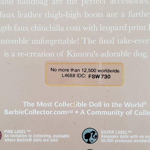 Kimora Lee Simmons Barbie Doll 2008 - Picture 5 of 7